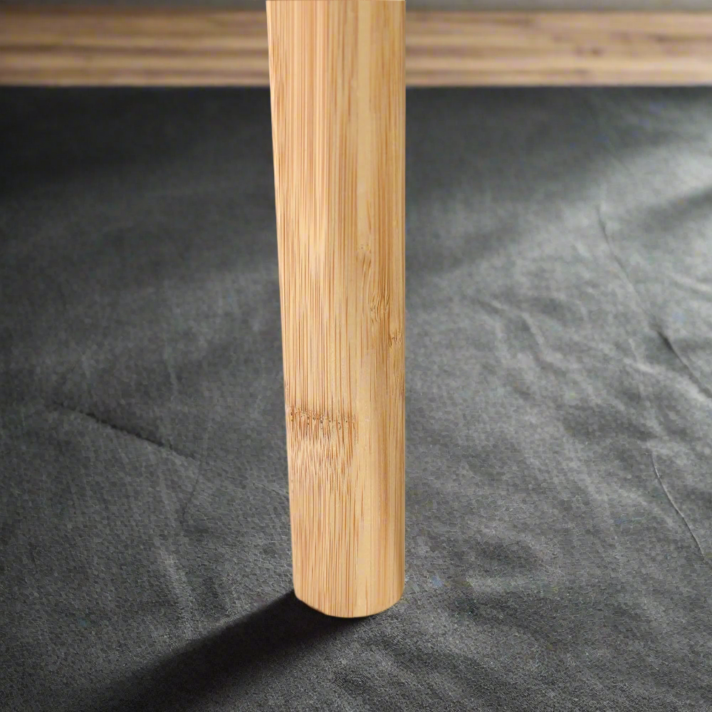 ASW Bamboo Coffee Table with storage shelf, Rectangular Center Table, Living Room, Home Office, Furniture, Natural Honey