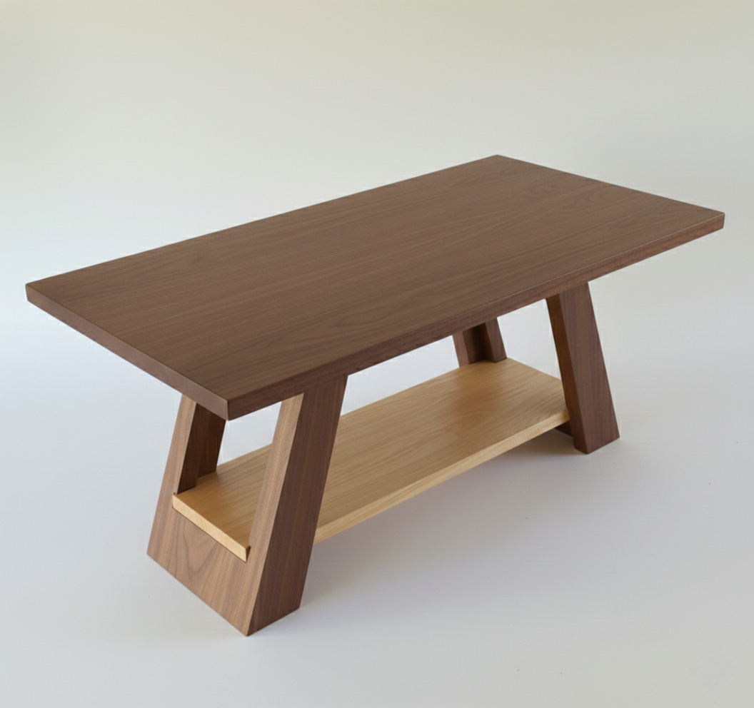 All product collection representing image. Libra table base on a finished coffee table from top view. Artisan & Sons 