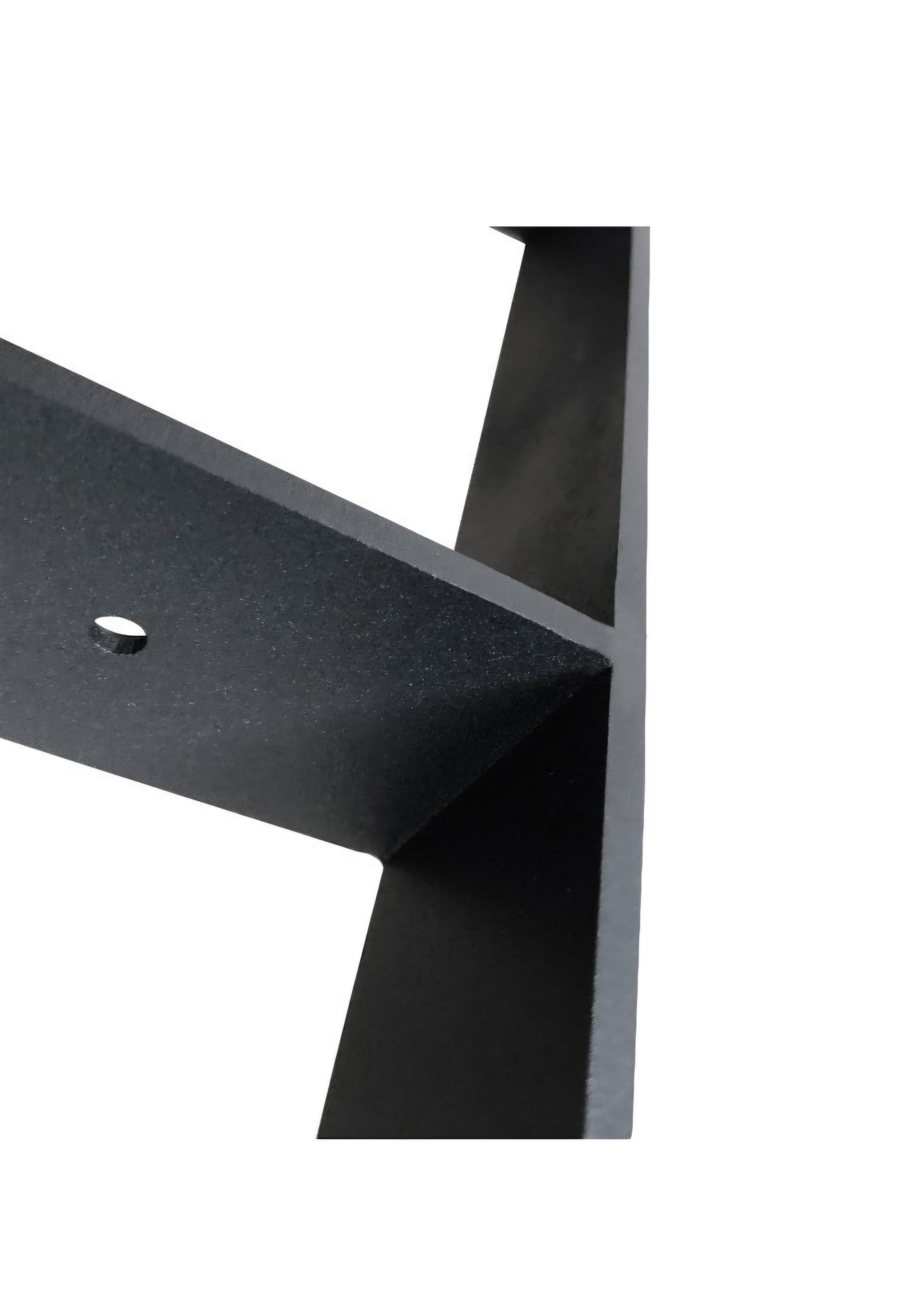 ASW 22'' Trapezoid Metal Table Legs Bench Legs, 2 Levels, Heavy Duty Furniture Legs for DIY Desk Legs, Black Metal End Table, Coffee Table, Side Tables, Sofa, Set of 2 (22"x9.5")