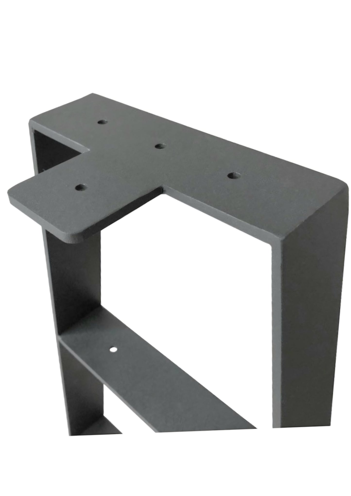 ASW 22'' Trapezoid Metal Table Legs Bench Legs, 2 Levels, Heavy Duty Furniture Legs for DIY Desk Legs, Black Metal End Table, Coffee Table, Side Tables, Sofa, Set of 2 (22"x9.5")