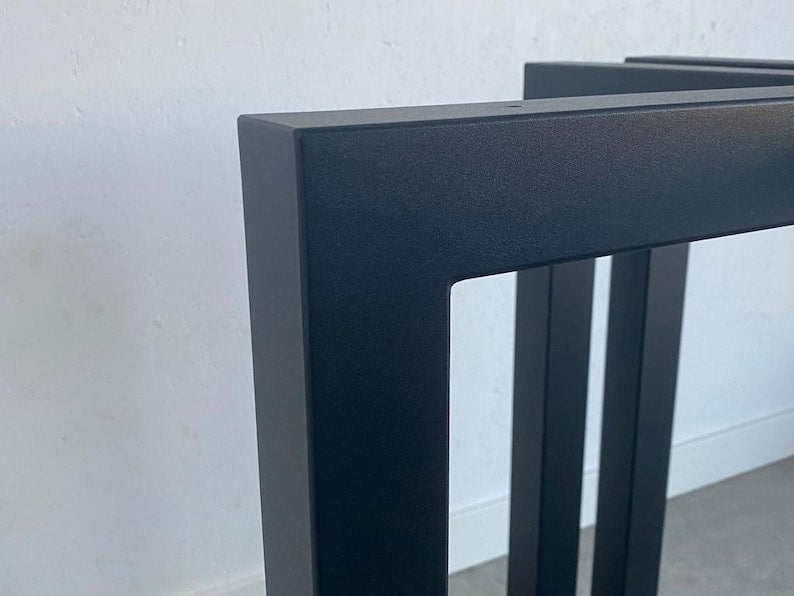 ASW T-Shape Furniture Legs, Heavy Duty Steel Table Legs, Industrial Furniture Legs, Dining Table Legs, Modern Coffee Table Legs, Office, Desk Table Legs (2Pcs)